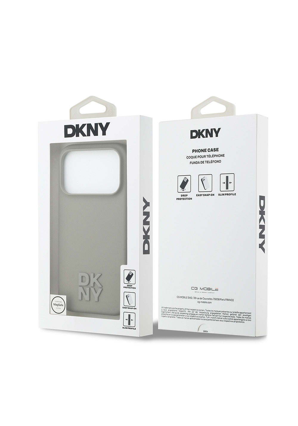 Apple iPhone 17 Pro Kılıf DKNY Orijinal Lisanslı Manyetik Şarj Uyumlu Metal Logolu Silikon Kapak