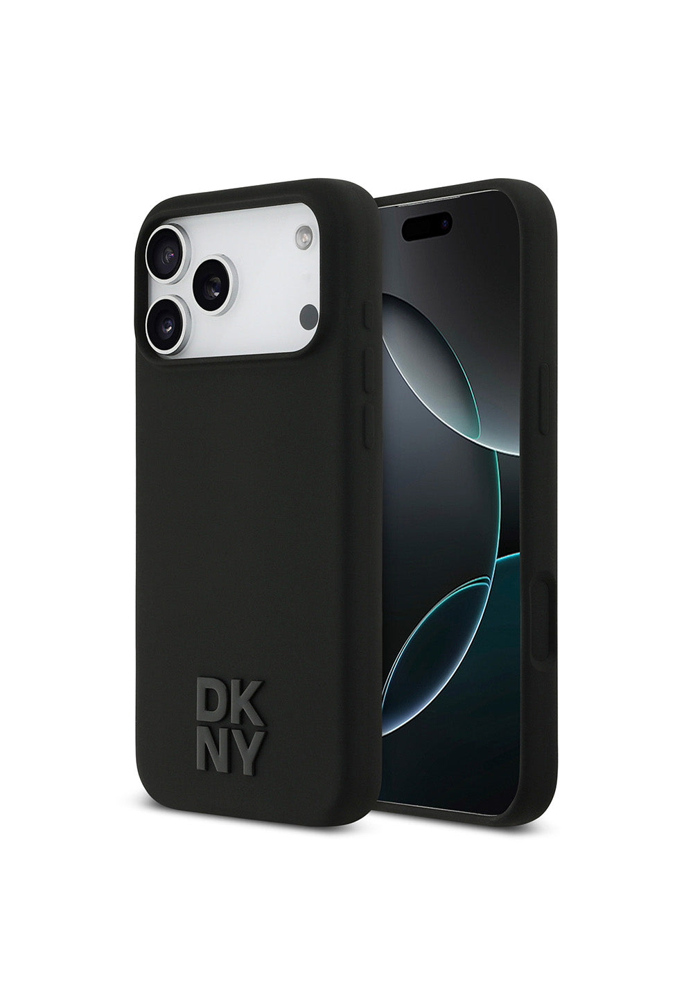 Apple iPhone 17 Pro Max Kılıf DKNY Orijinal Lisanslı Manyetik Şarj Uyumlu Metal Logolu Silikon Kapak