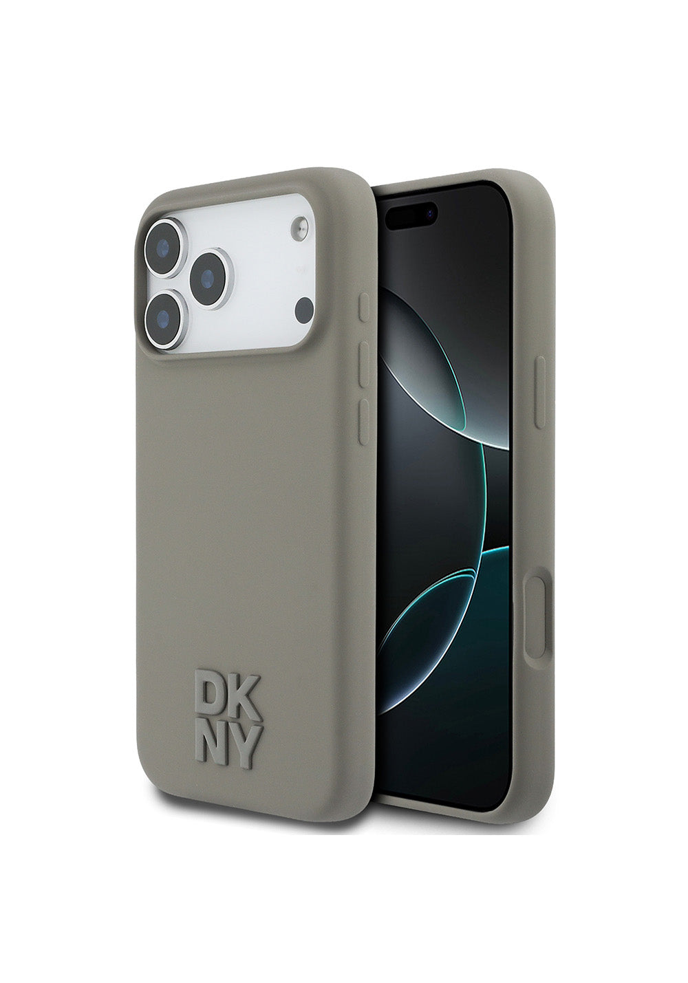 Apple iPhone 17 Pro Max Kılıf DKNY Orijinal Lisanslı Manyetik Şarj Uyumlu Metal Logolu Silikon Kapak