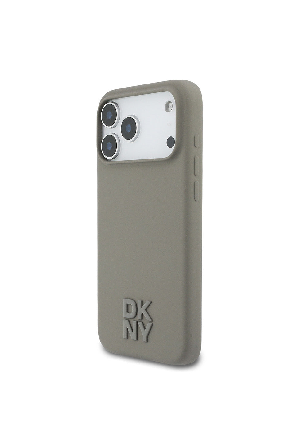 Apple iPhone 17 Pro Max Kılıf DKNY Orijinal Lisanslı Manyetik Şarj Uyumlu Metal Logolu Silikon Kapak