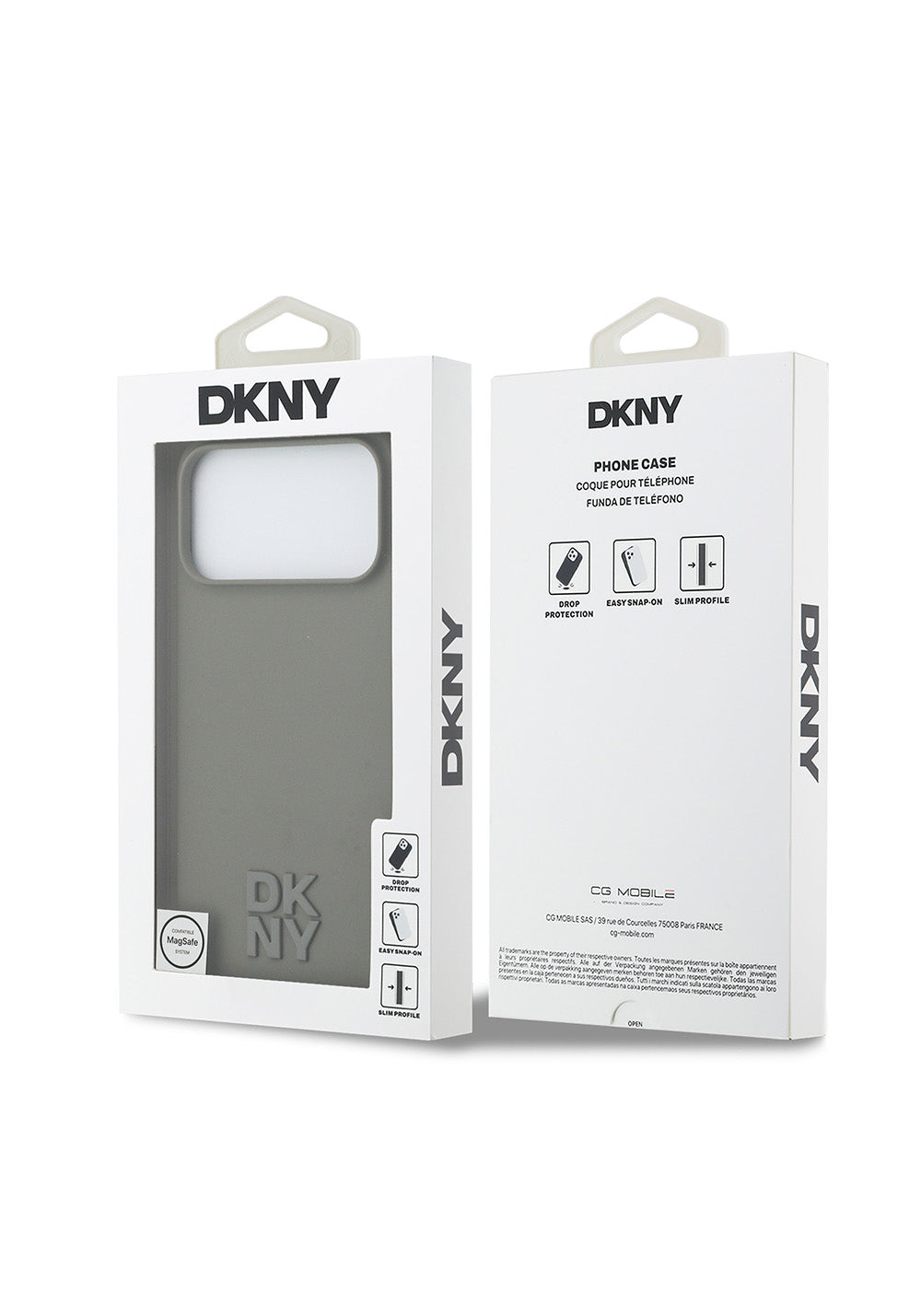 Apple iPhone 17 Pro Max Kılıf DKNY Orijinal Lisanslı Manyetik Şarj Uyumlu Metal Logolu Silikon Kapak