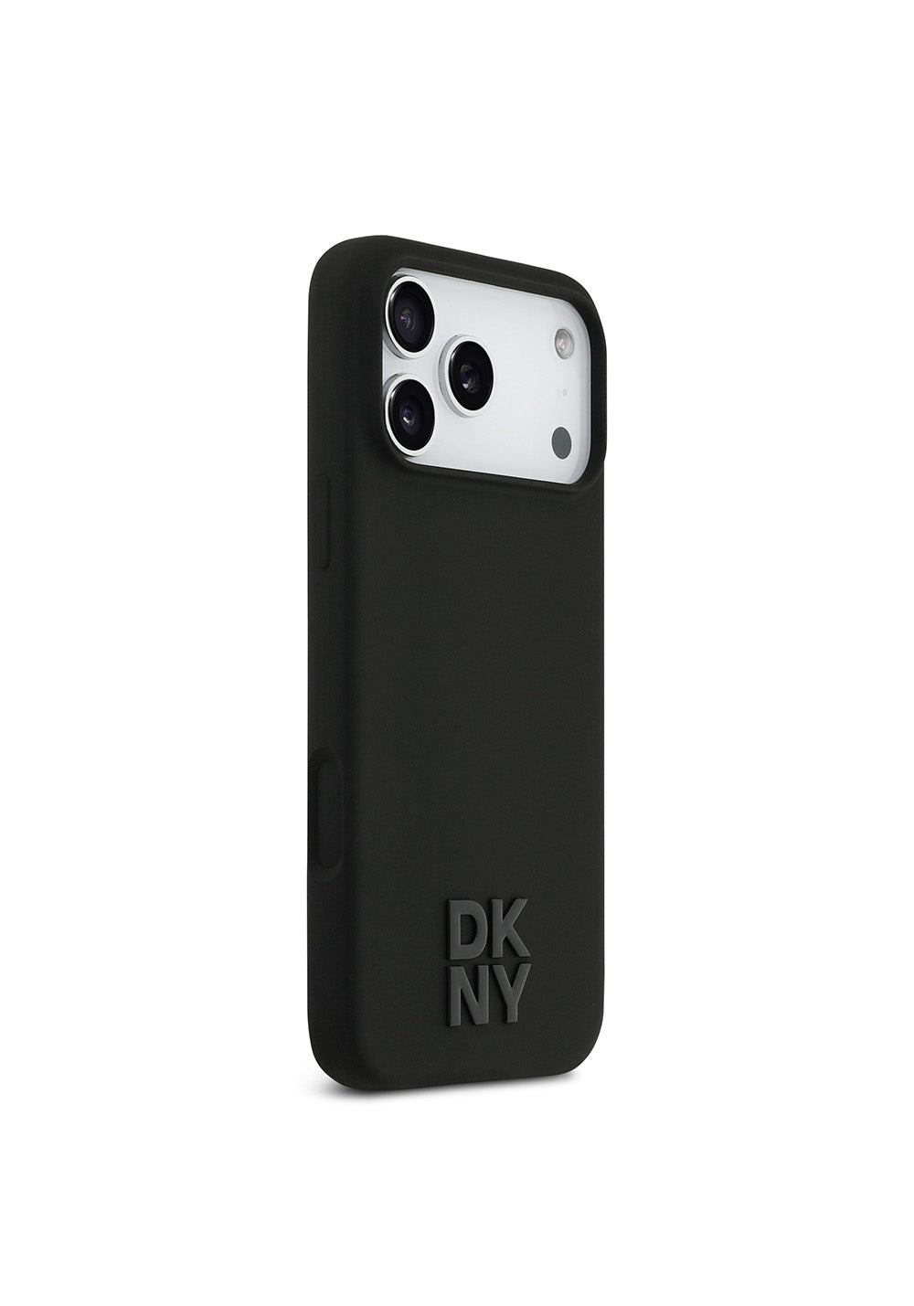 Apple iPhone 17 Pro Max Kılıf DKNY Orijinal Lisanslı Manyetik Şarj Uyumlu Metal Logolu Silikon Kapak