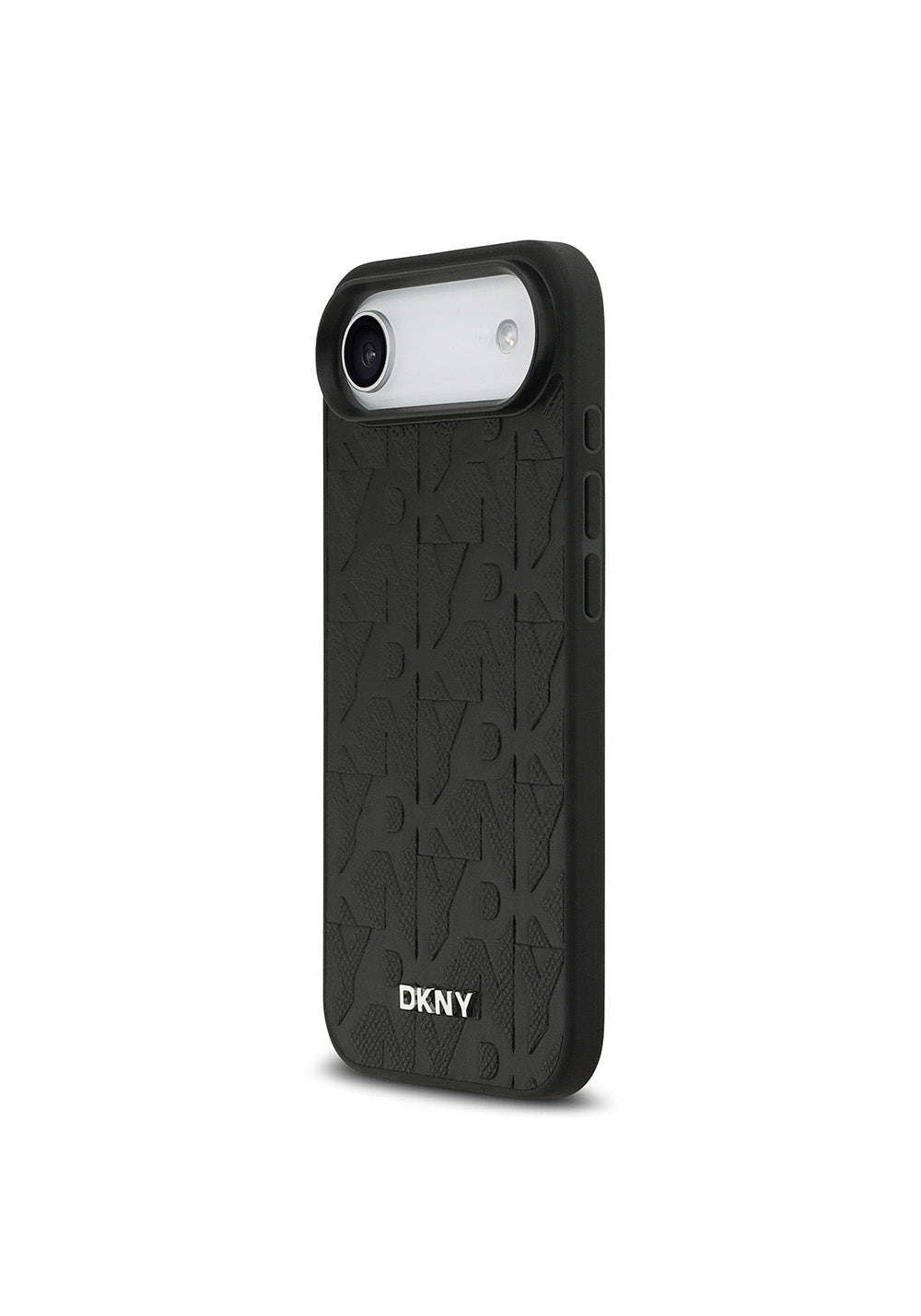 Apple iPhone 17 Air Kılıf DKNY Orijinal Lisanslı Manyetik Şarj Uyumlu 3D Yazılı Grid Pattern Kapak
