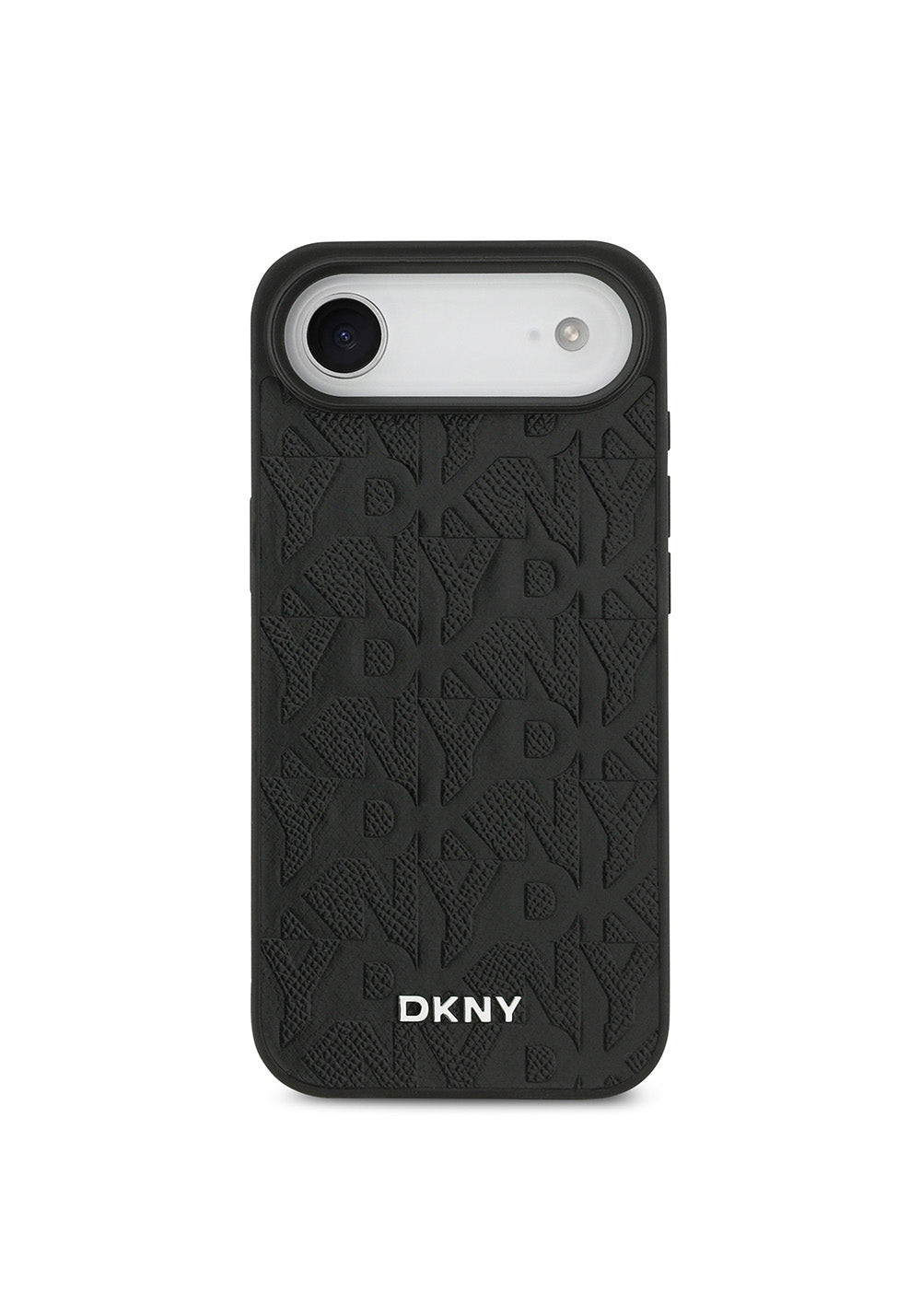 Apple iPhone 17 Air Kılıf DKNY Orijinal Lisanslı Manyetik Şarj Uyumlu 3D Yazılı Grid Pattern Kapak