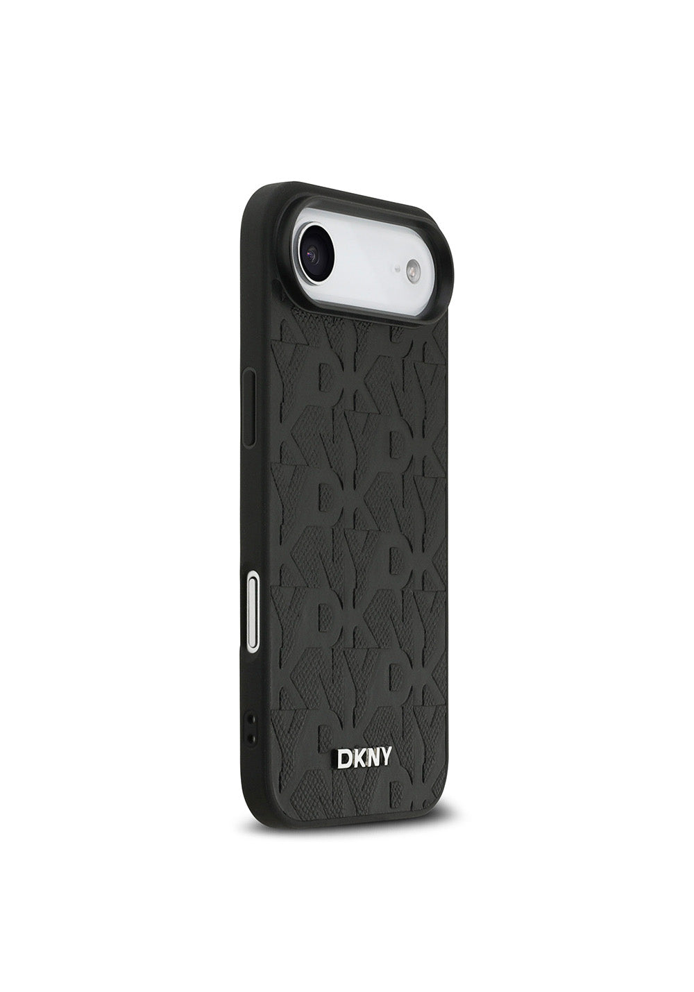 Apple iPhone 17 Air Kılıf DKNY Orijinal Lisanslı Manyetik Şarj Uyumlu 3D Yazılı Grid Pattern Kapak