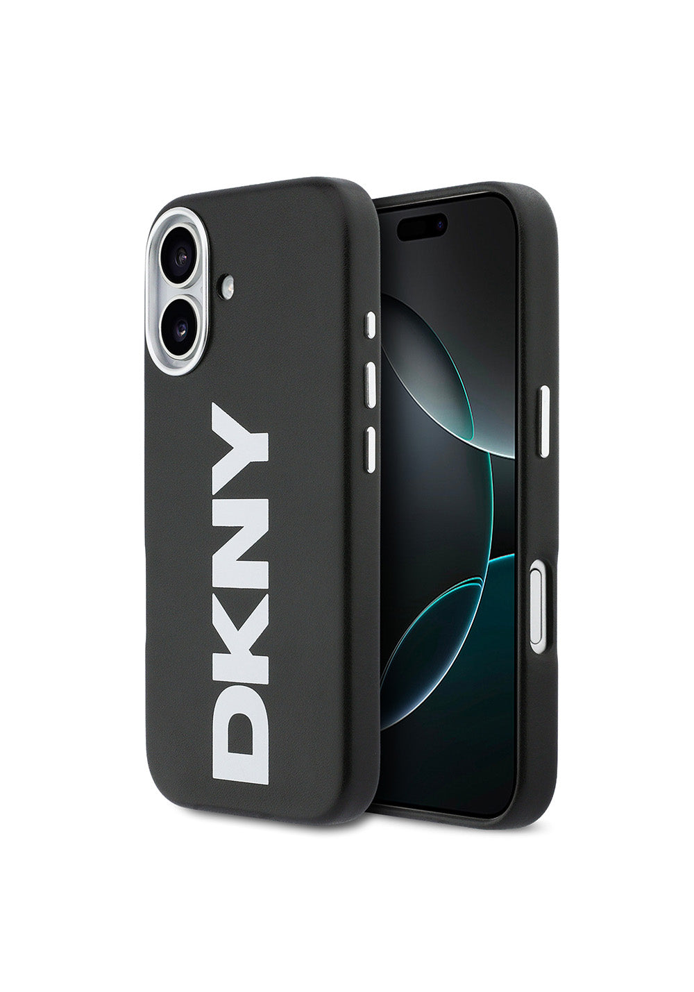 Apple iPhone 17 Kılıf DKNY Orijinal Lisanslı Manyetik Şarj Uyumlu PU Büyük Dikey Logolu Kapak