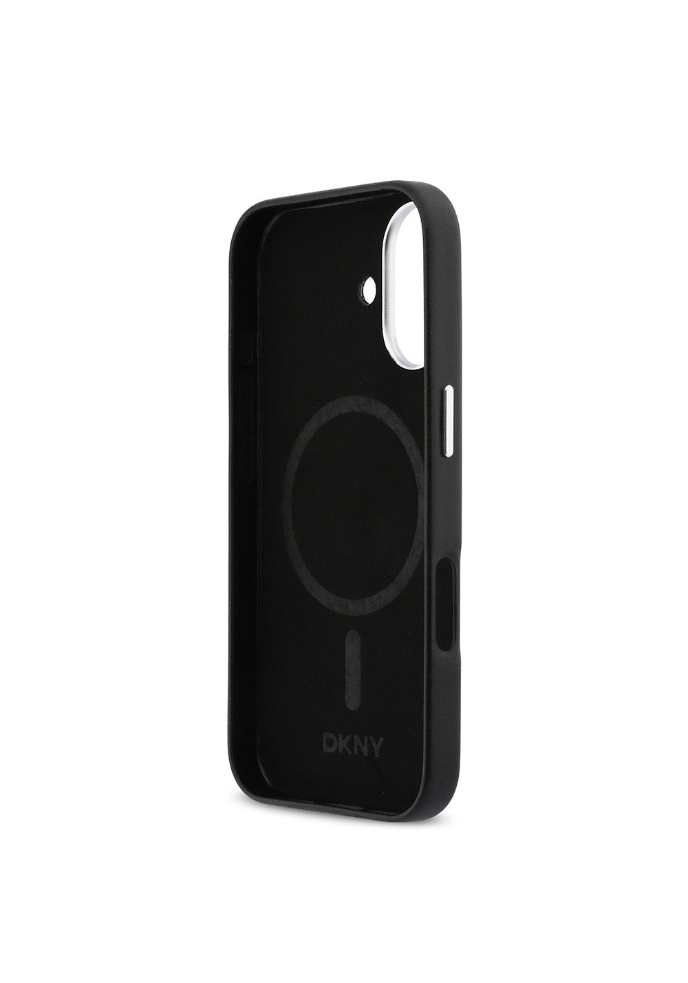 Apple iPhone 17 Kılıf DKNY Orijinal Lisanslı Manyetik Şarj Uyumlu PU Büyük Dikey Logolu Kapak