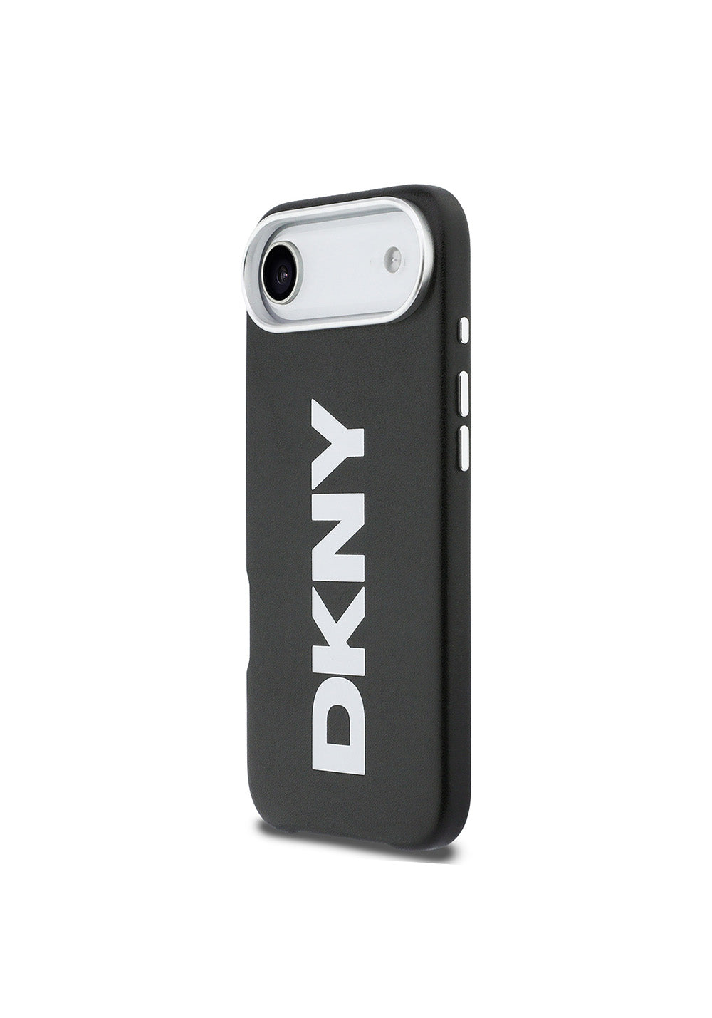 Apple iPhone 17 Air Kılıf DKNY Orijinal Lisanslı Manyetik Şarj Uyumlu PU Büyük Dikey Logolu Kapak