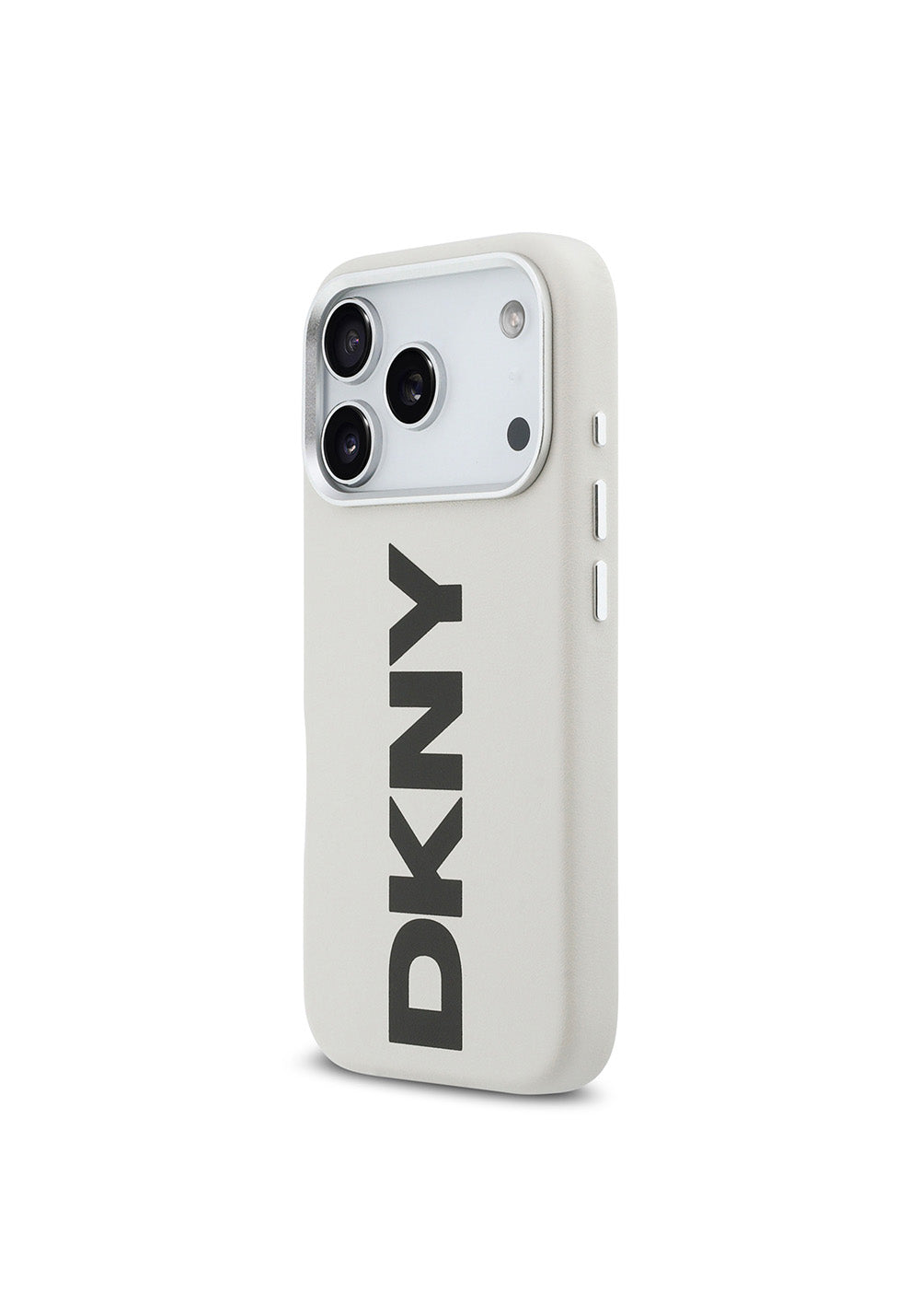 Apple iPhone 17 Pro Kılıf DKNY Orijinal Lisanslı Manyetik Şarj Uyumlu PU Büyük Dikey Logolu Kapak