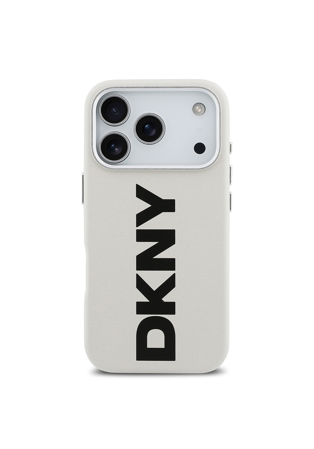 Apple iPhone 17 Pro Kılıf DKNY Orijinal Lisanslı Manyetik Şarj Uyumlu PU Büyük Dikey Logolu Kapak