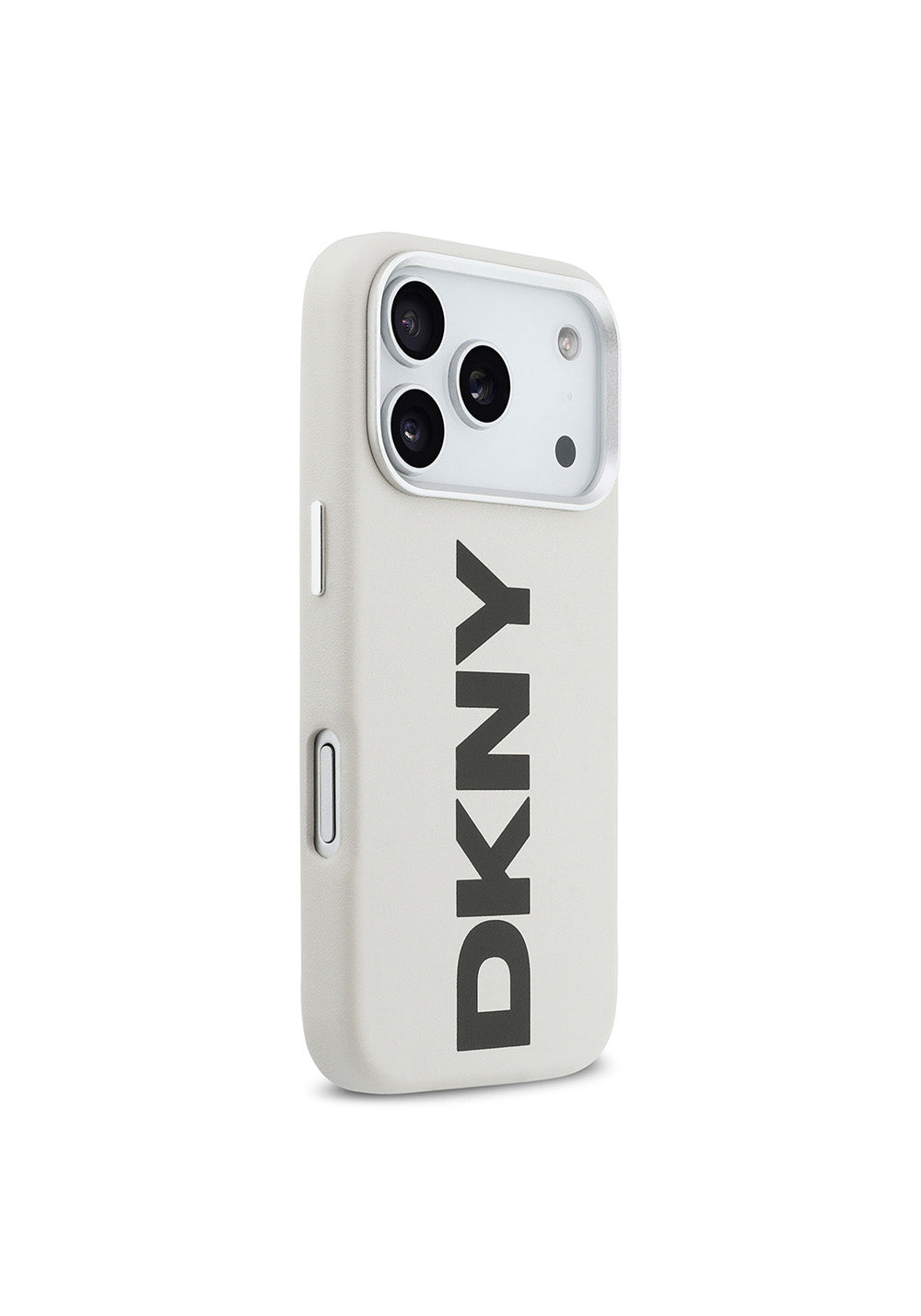 Apple iPhone 17 Pro Kılıf DKNY Orijinal Lisanslı Manyetik Şarj Uyumlu PU Büyük Dikey Logolu Kapak