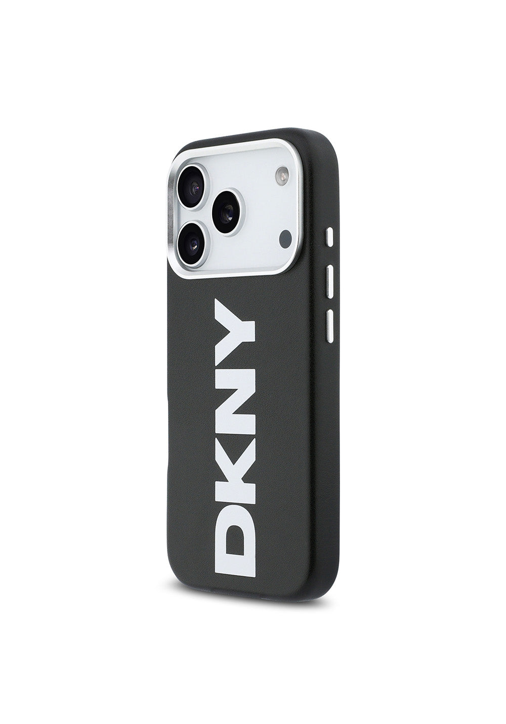 Apple iPhone 17 Pro Kılıf DKNY Orijinal Lisanslı Manyetik Şarj Uyumlu PU Büyük Dikey Logolu Kapak