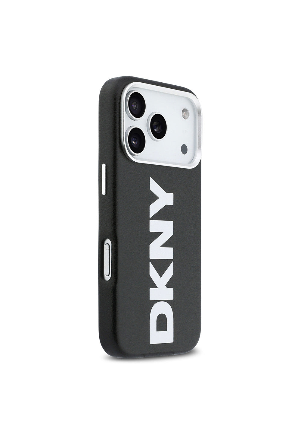 Apple iPhone 17 Pro Kılıf DKNY Orijinal Lisanslı Manyetik Şarj Uyumlu PU Büyük Dikey Logolu Kapak