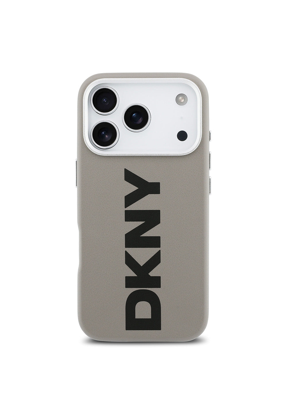 Apple iPhone 17 Pro Kılıf DKNY Orijinal Lisanslı Manyetik Şarj Uyumlu PU Büyük Dikey Logolu Kapak