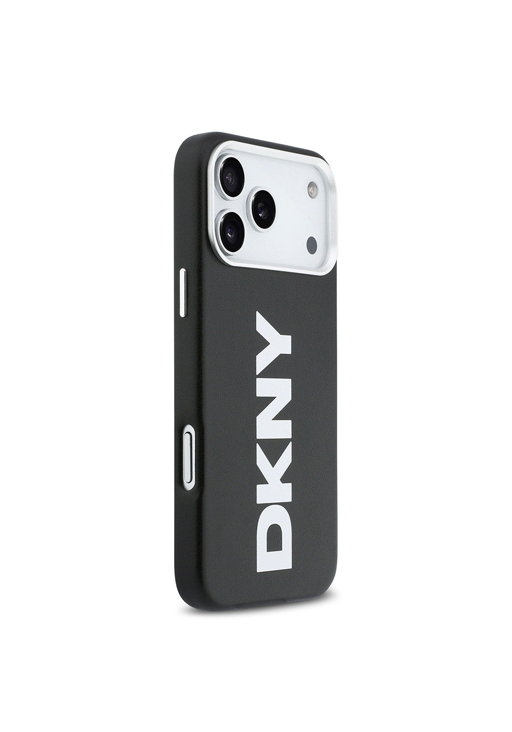 Apple iPhone 17 Pro Max Kılıf DKNY Orijinal Lisanslı Manyetik Şarj Uyumlu PU Büyük Dikey Logolu Kapak