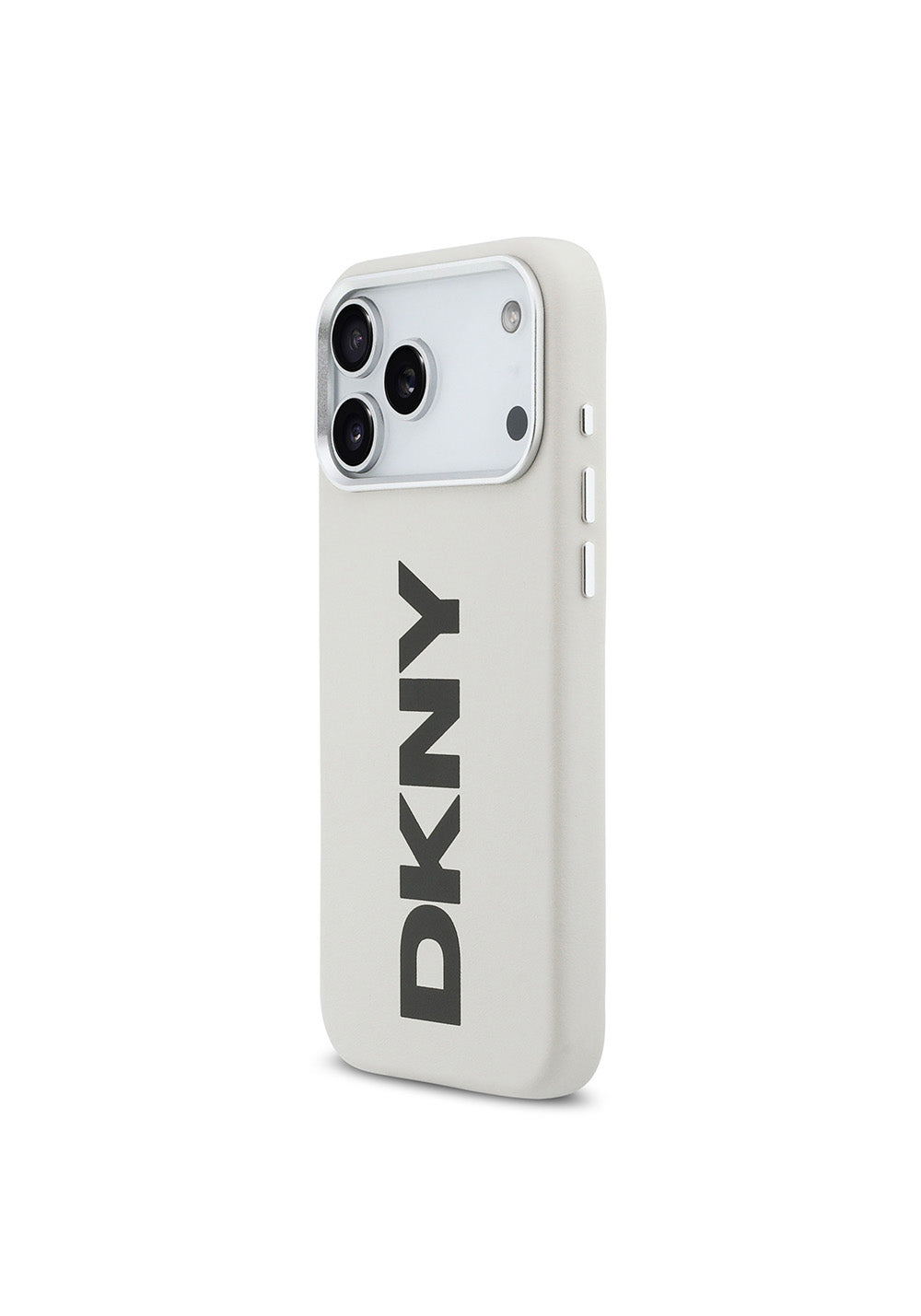 Apple iPhone 17 Pro Max Kılıf DKNY Orijinal Lisanslı Manyetik Şarj Uyumlu PU Büyük Dikey Logolu Kapak