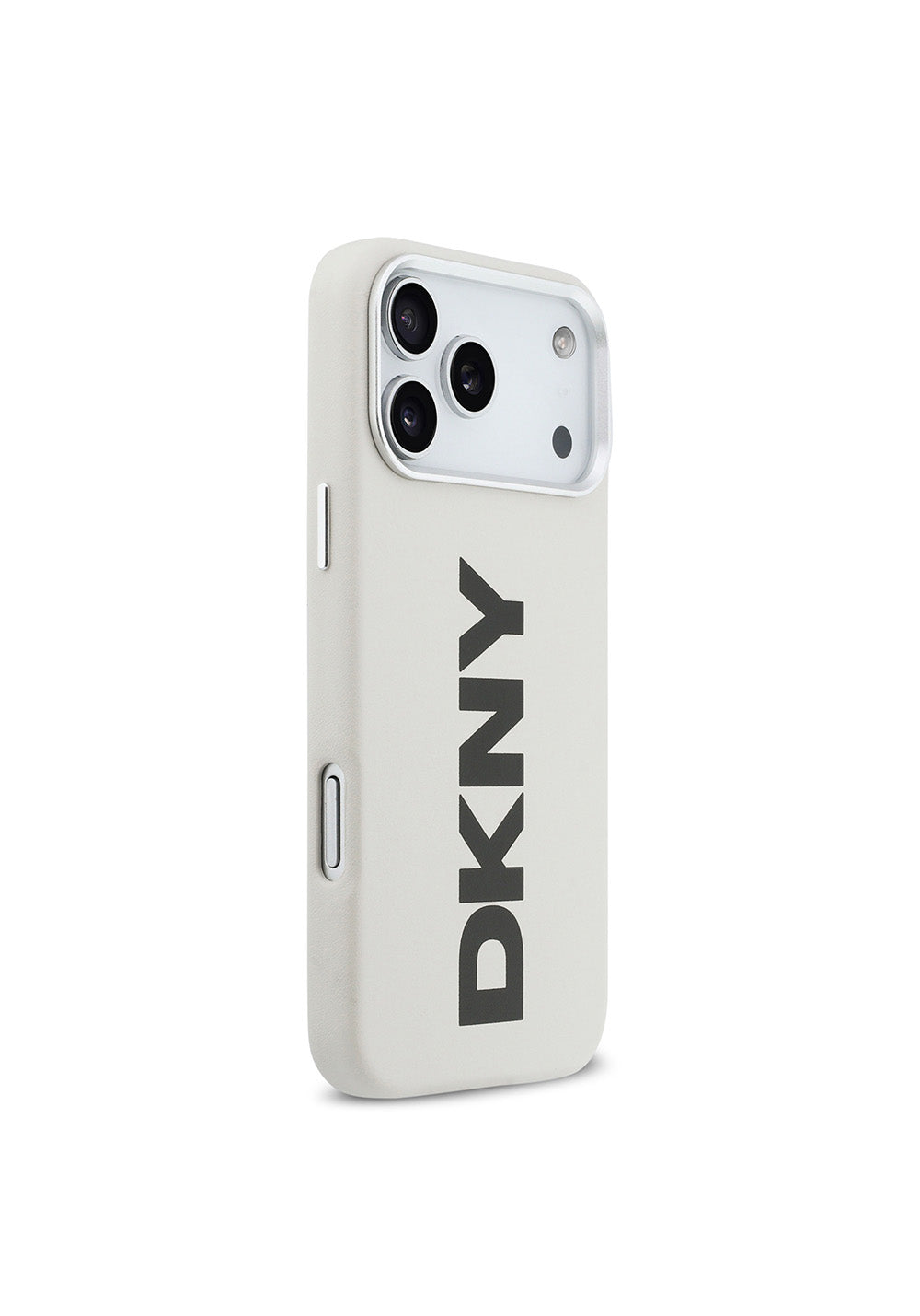 Apple iPhone 17 Pro Max Kılıf DKNY Orijinal Lisanslı Manyetik Şarj Uyumlu PU Büyük Dikey Logolu Kapak