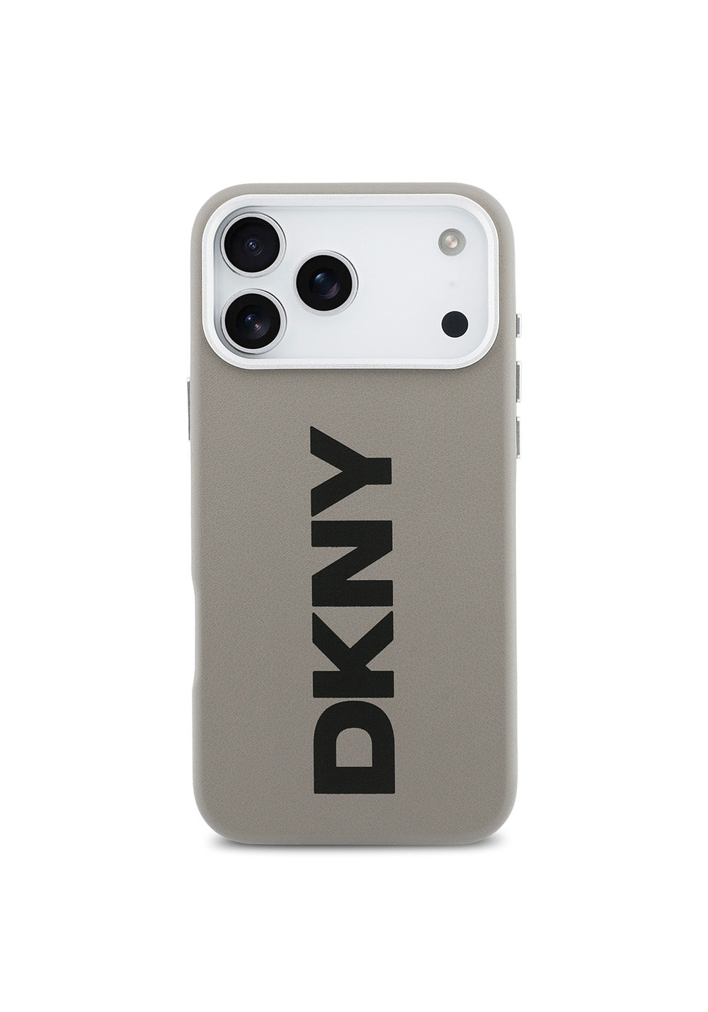 Apple iPhone 17 Pro Max Kılıf DKNY Orijinal Lisanslı Manyetik Şarj Uyumlu PU Büyük Dikey Logolu Kapak