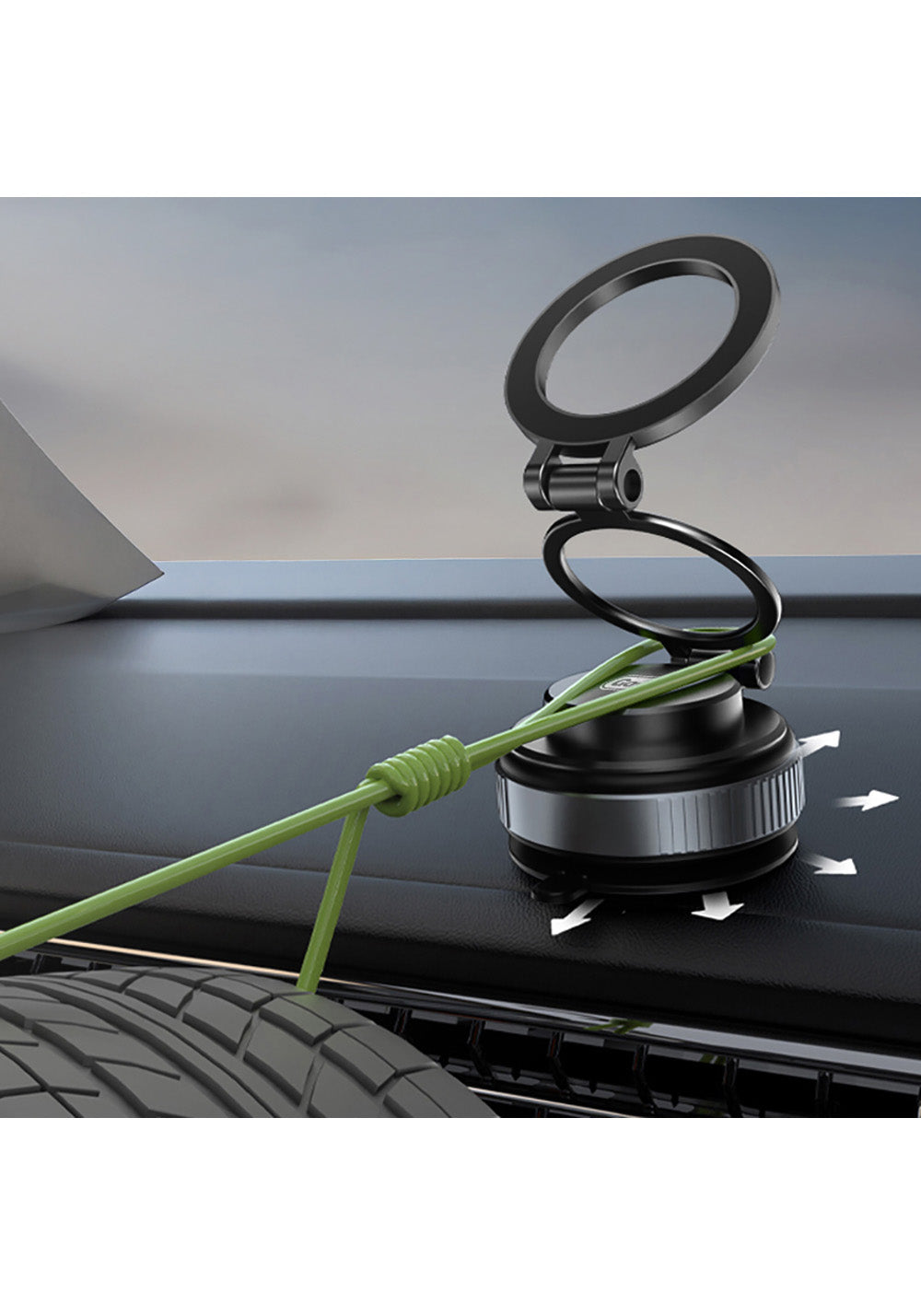 Go Des GD-HD238 360 Derece Dönebilen Vakum Özellikli Magnetik Telefon Tutucu
