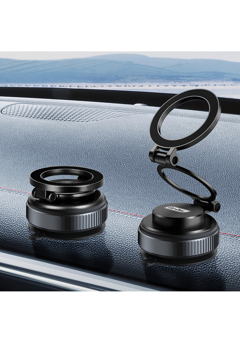 Go Des GD-HD238 360 Derece Dönebilen Vakum Özellikli Magnetik Telefon Tutucu