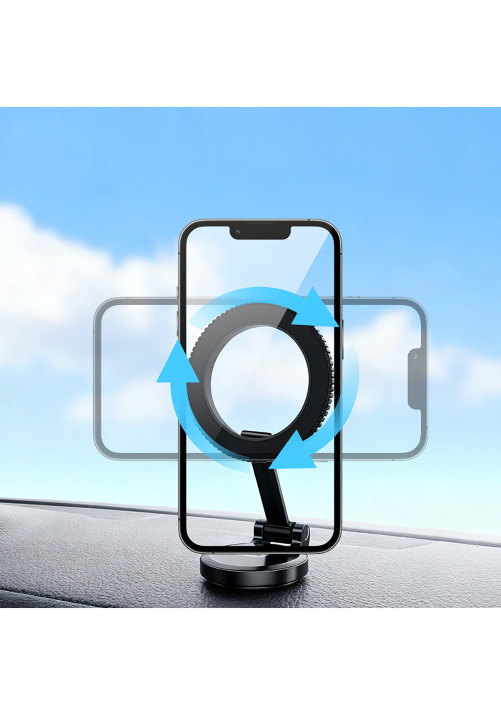 Go Des GD-HD242 360 Derece Dönebilen Düz Zemin Araç Telefon Tutucu