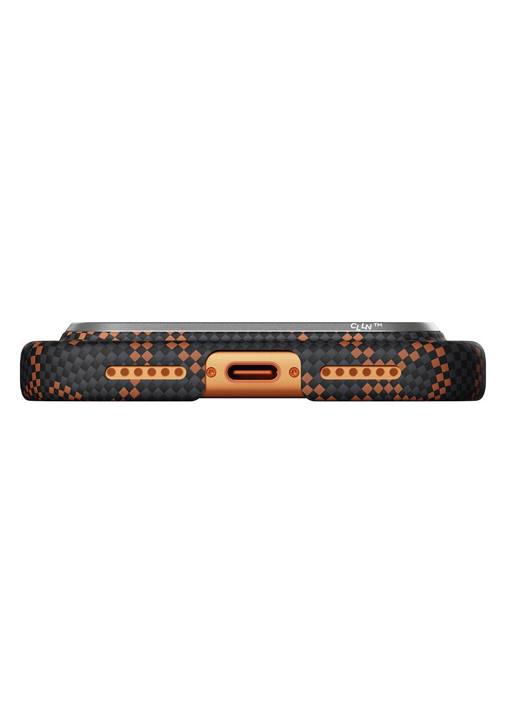 Apple iPhone 17 Pro Kılıf Manyetik Şarj Uyumlu Aramid Karbon Fiber Pitaka Tactile Woven Monogram Serisi Kapak