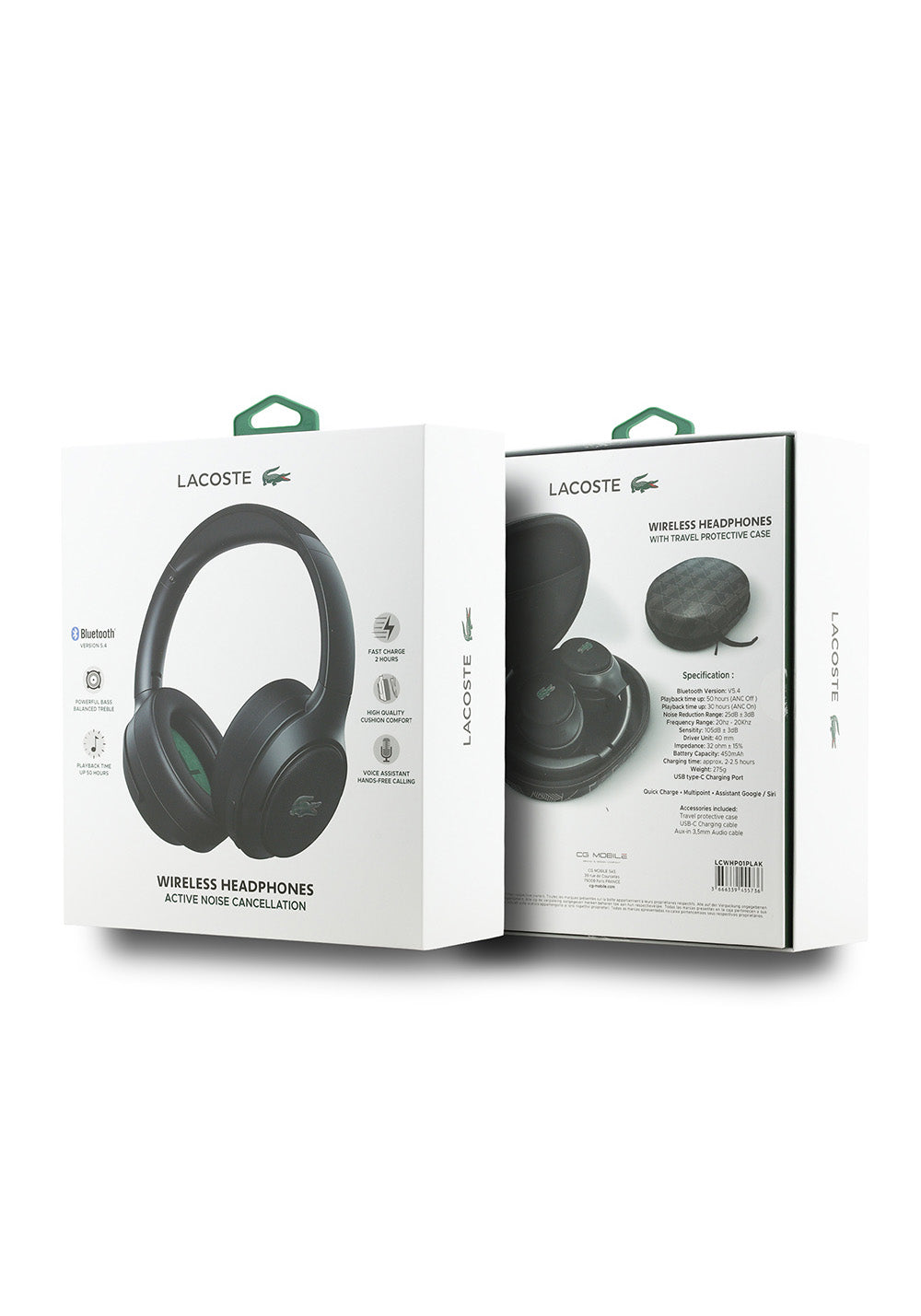 Lacoste Orijinal Lisanslı LH01 ANC Taşıma Çantalı Katlanabilir Kulak Üstü Bluetooth Kulaklık v5.4