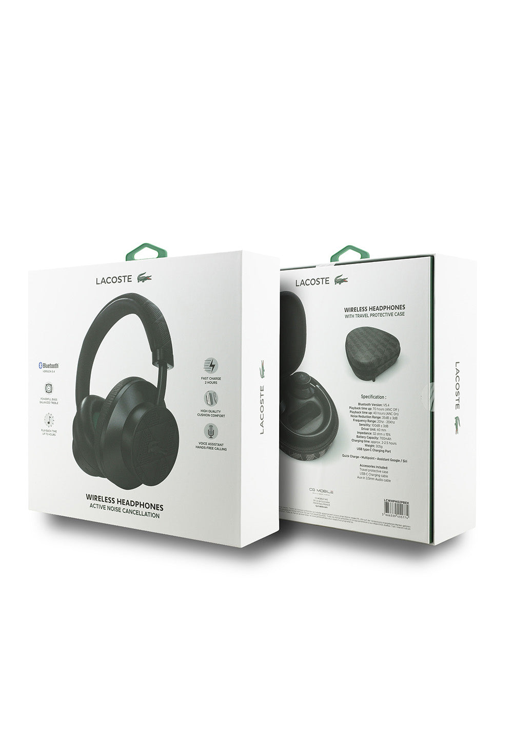 Lacoste Orijinal Lisanslı LH02 ANC Taşıma Çantalı Ayarlanabilir Kulak Üstü Bluetooth Kulaklık v5.4