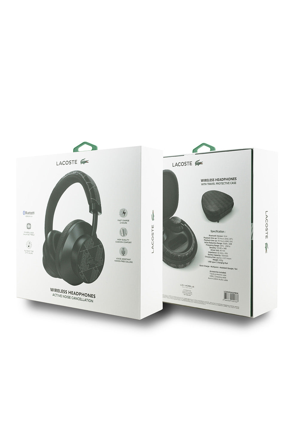 Lacoste Orijinal Lisanslı LH02 ANC Taşıma Çantalı Ayarlanabilir Kulak Üstü Bluetooth Kulaklık v5.4