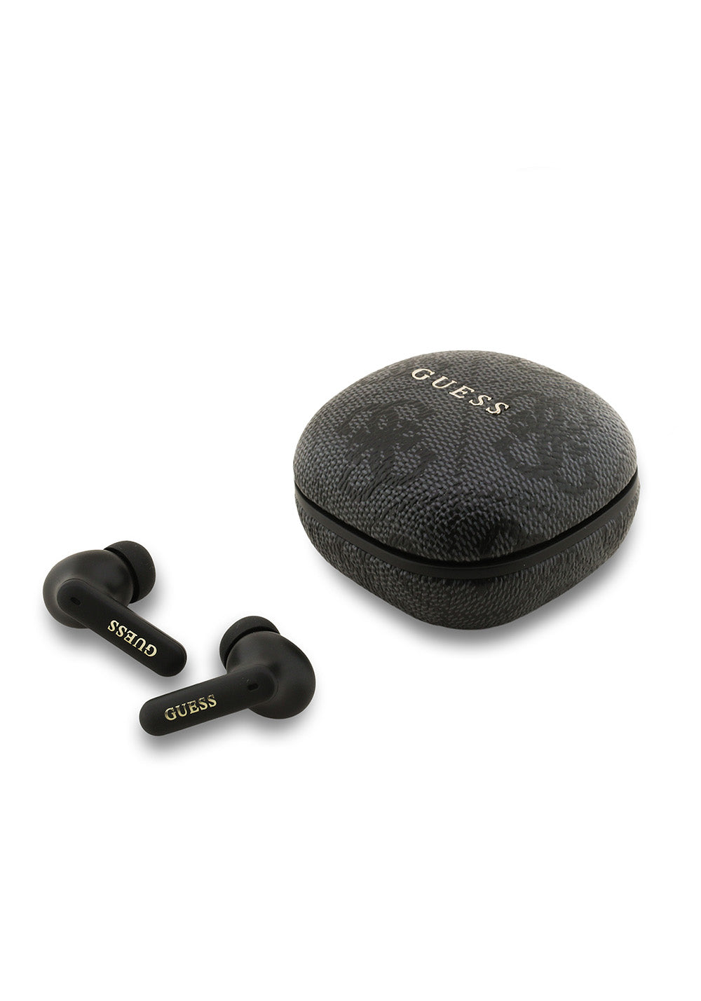 Guess Orijinal Lisanslı PU 4G Desenli Klasik Metal Yazı Logolu TWS Kulak İçi Bluetooth Kulaklık