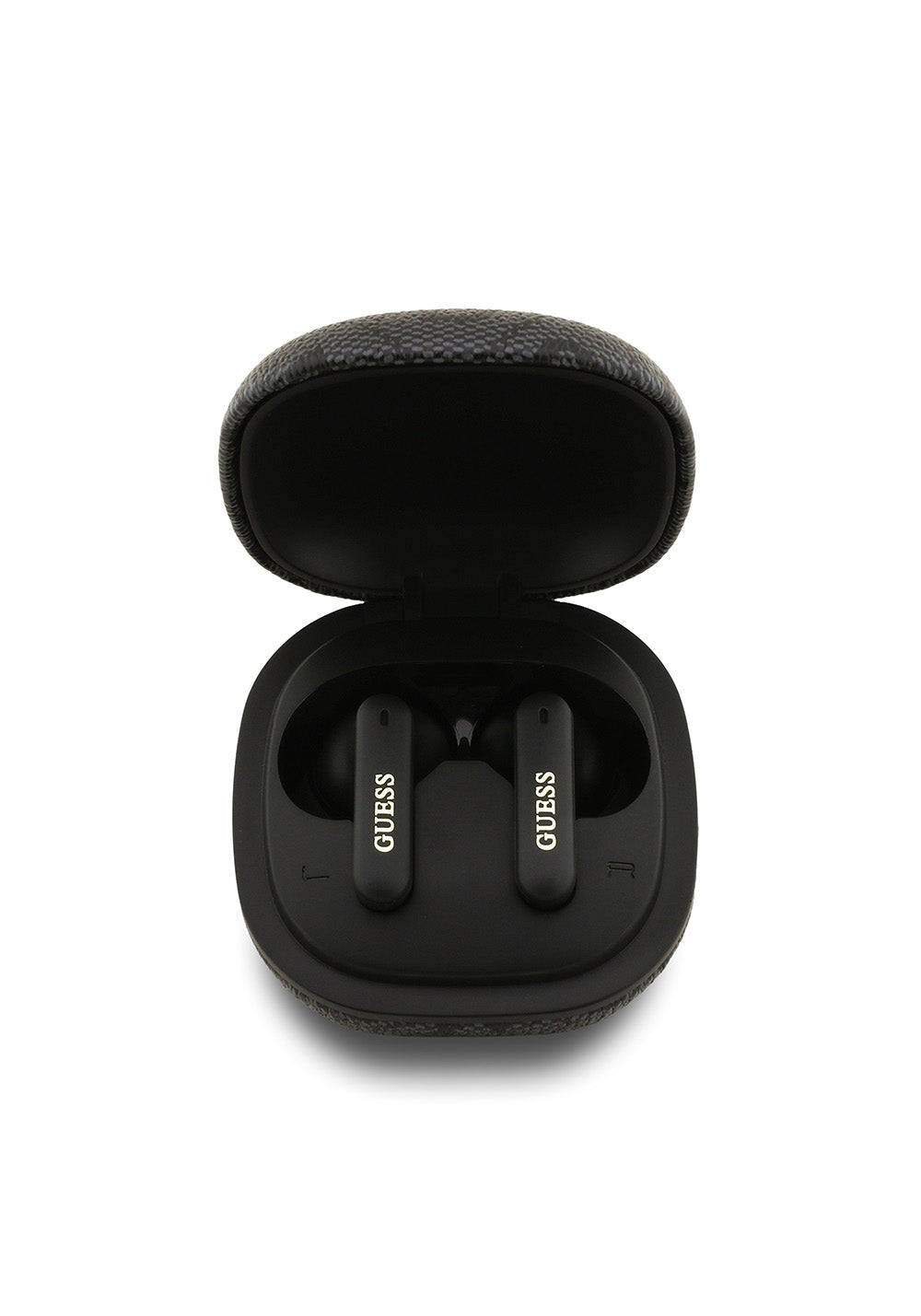 Guess Orijinal Lisanslı PU 4G Desenli Klasik Metal Yazı Logolu TWS Kulak İçi Bluetooth Kulaklık