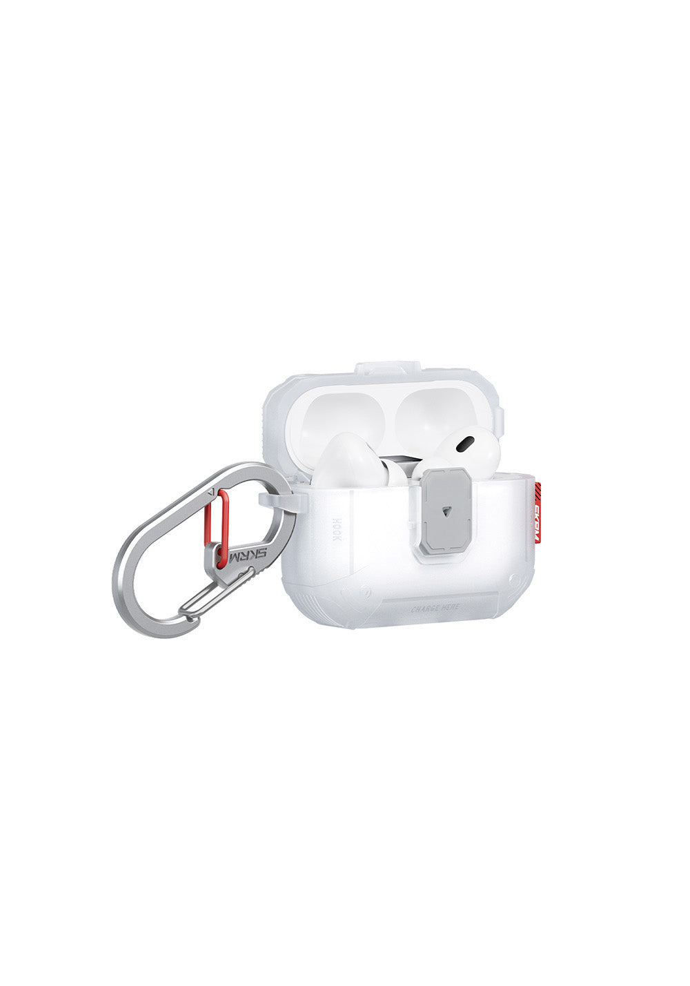 Apple Airpods Pro 3 Kılıf Airbagli Yivli Köşe Kilit Tasarımlı 360 Derece Koruma Skinarma Mecha LE Kılıf