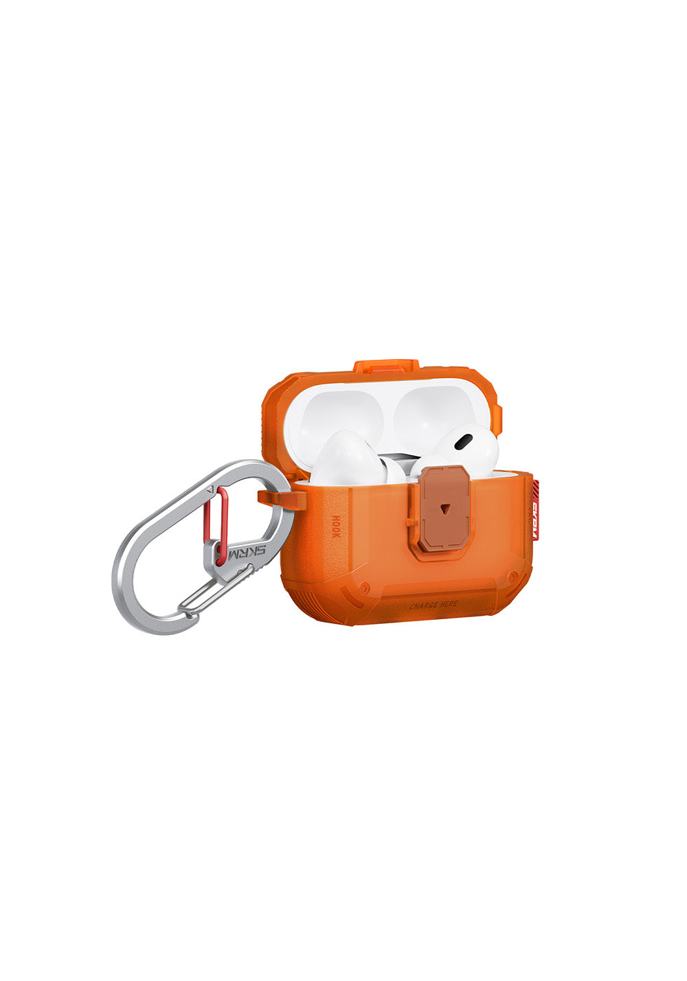 Apple Airpods Pro 3 Kılıf Airbagli Yivli Köşe Kilit Tasarımlı 360 Derece Koruma Skinarma Mecha LE Kılıf