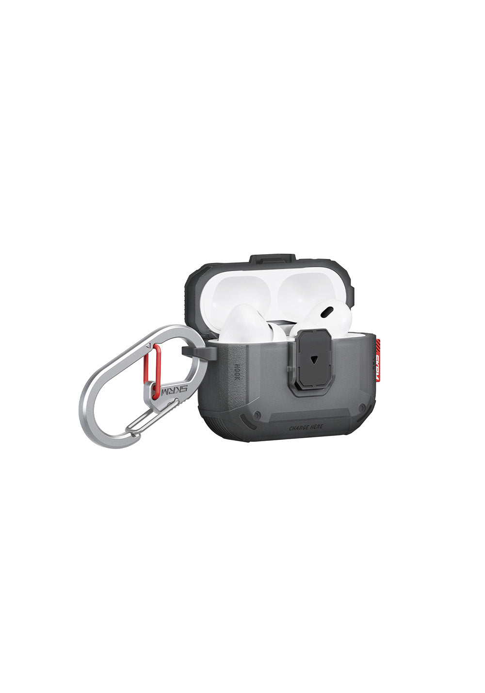 Apple Airpods Pro 3 Kılıf Airbagli Yivli Köşe Kilit Tasarımlı 360 Derece Koruma Skinarma Mecha LE Kılıf