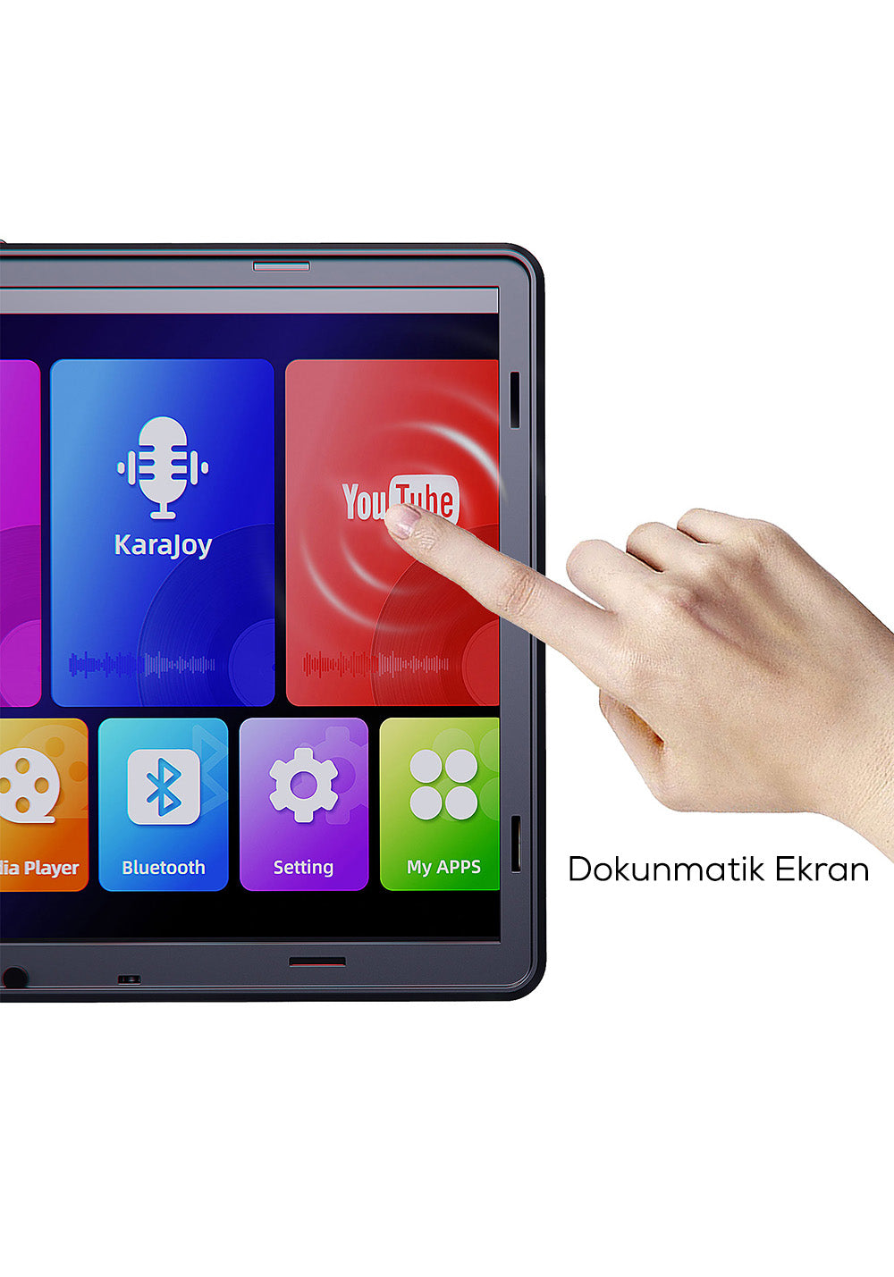 Lenyes S892 RGB Işıklı Mikrofonlu Dokunmatik Ekranlı Taşınabilir TWS Bluetooth Speaker Hoparlör v5.3 300W