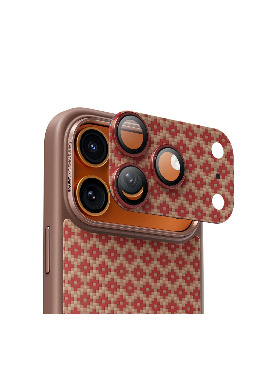 Apple iPhone 17 Pro Benks ArmorWarrior ArmorGrid Serisi Kevlar Kamera Lens Koruyucu