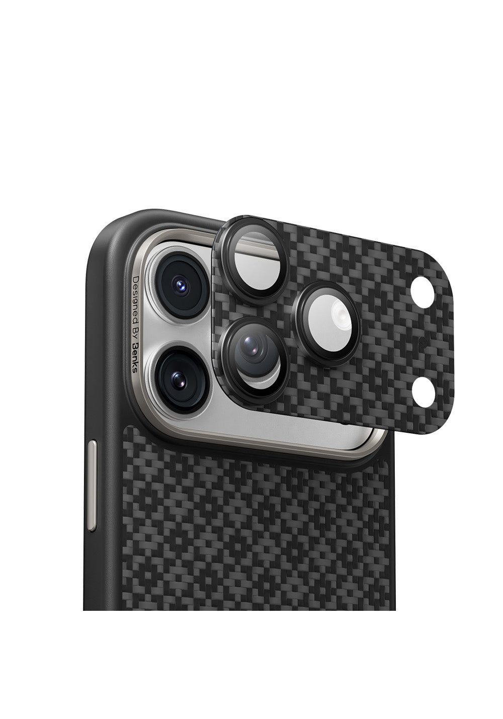 Apple iPhone 17 Pro Benks ArmorWarrior ArmorGrid Serisi Kevlar Kamera Lens Koruyucu