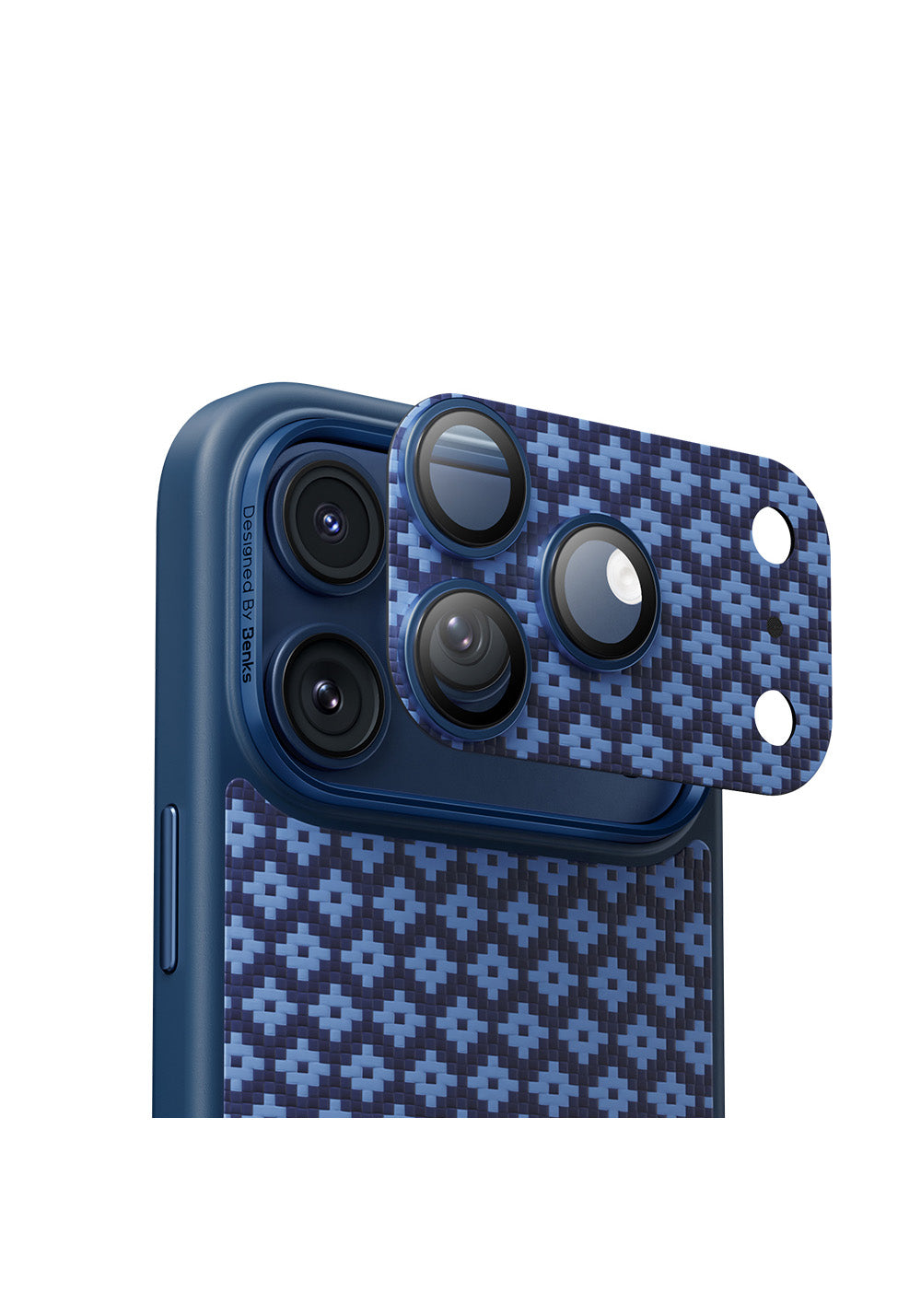 Apple iPhone 17 Pro Benks ArmorWarrior ArmorGrid Serisi Kevlar Kamera Lens Koruyucu