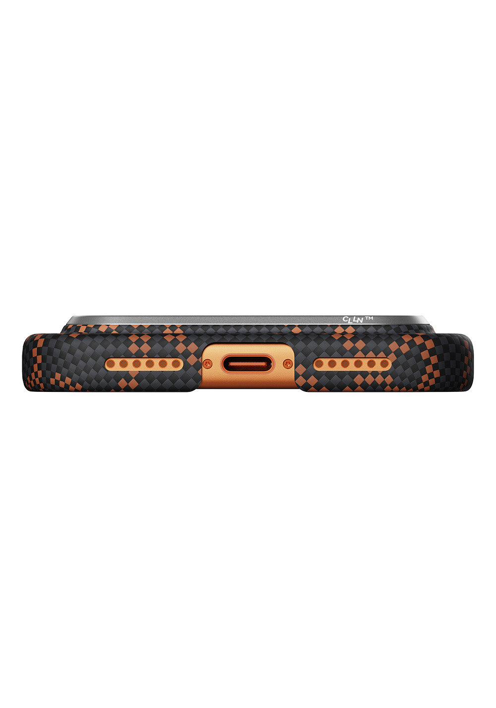 Apple iPhone 17 Pro Max Kılıf Manyetik Şarj Uyumlu Aramid Karbon Fiber Pitaka Tactile Woven Monogram Serisi Kapak