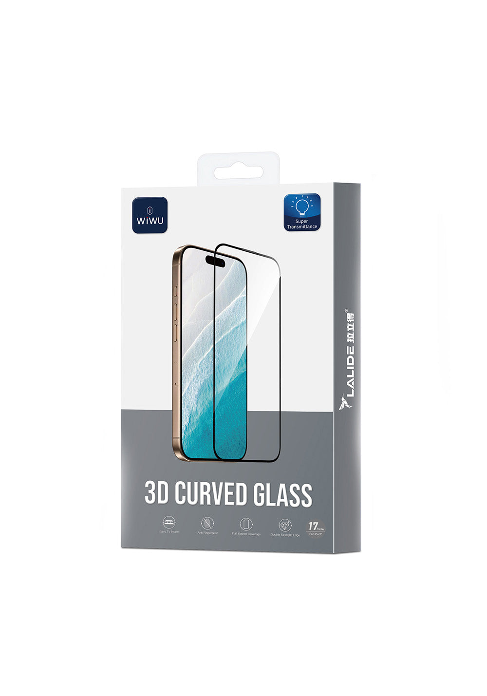 Apple iPhone 16 Pro Max Wiwu LLD301 3D Curved Parmak İzi Bırakmayan Temperli Cam Ekran Koruyucu