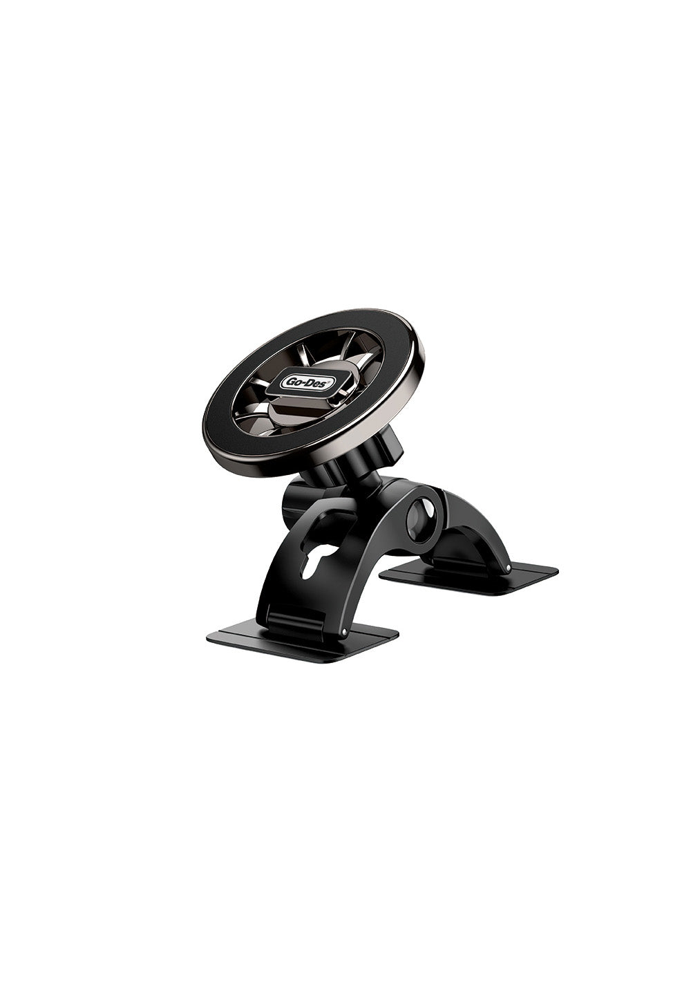 Go Des GD-HD277 Magnetik M-safe Uyumlu 360 Derece Dönebilen Düz Zemin Araç Telefon Tutucu