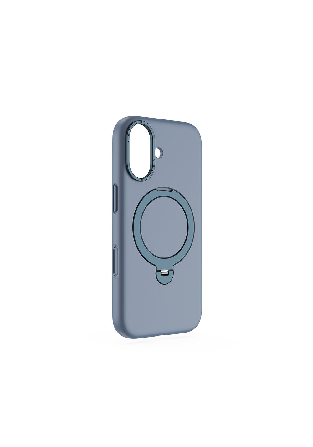 Apple iPhone 17 Kılıf Manyetik Şarj Uyumlu Metal Standlı Sıvı Silikon Lenyes CK223 Kapak