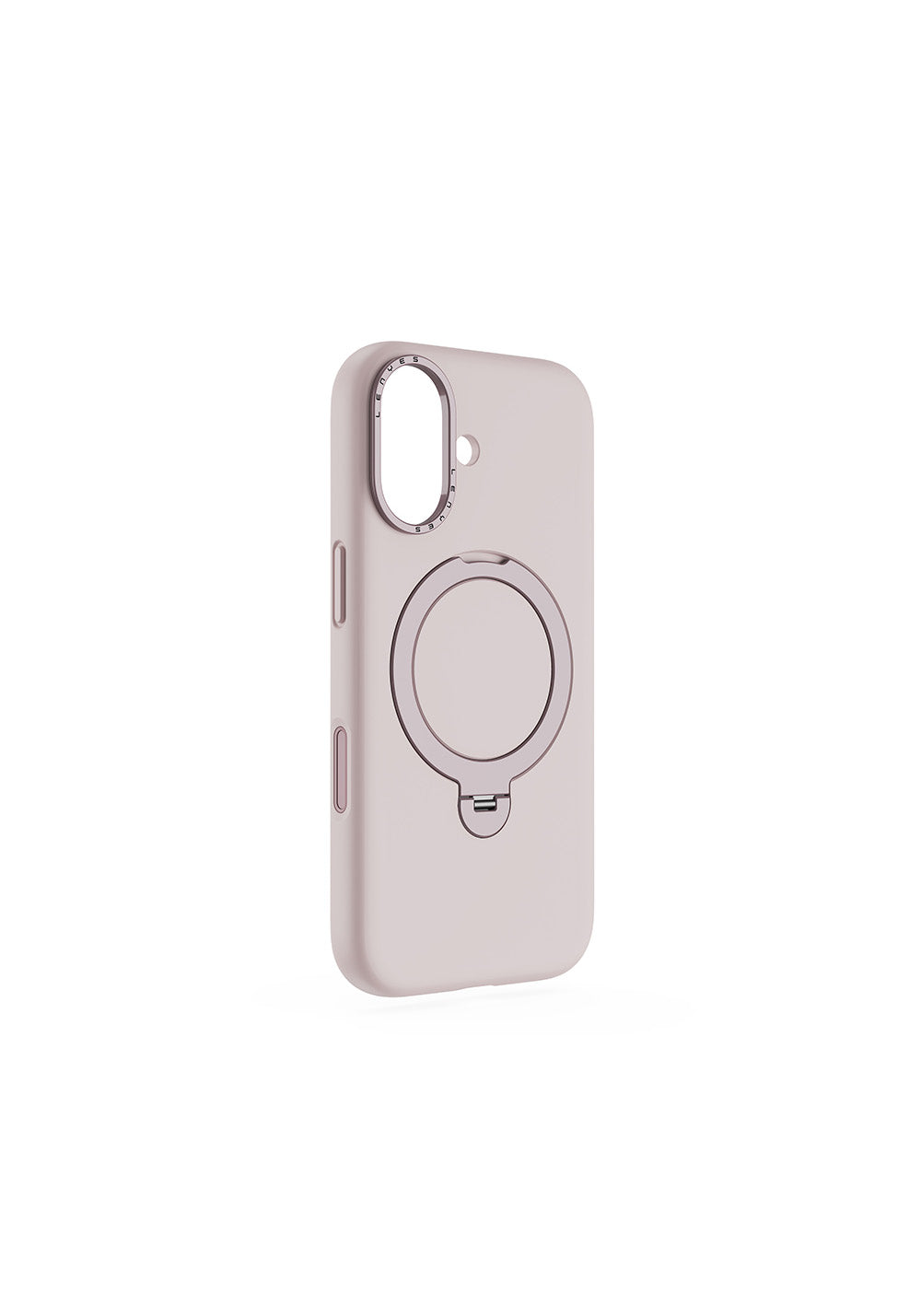 Apple iPhone 17 Kılıf Manyetik Şarj Uyumlu Metal Standlı Sıvı Silikon Lenyes CK223 Kapak