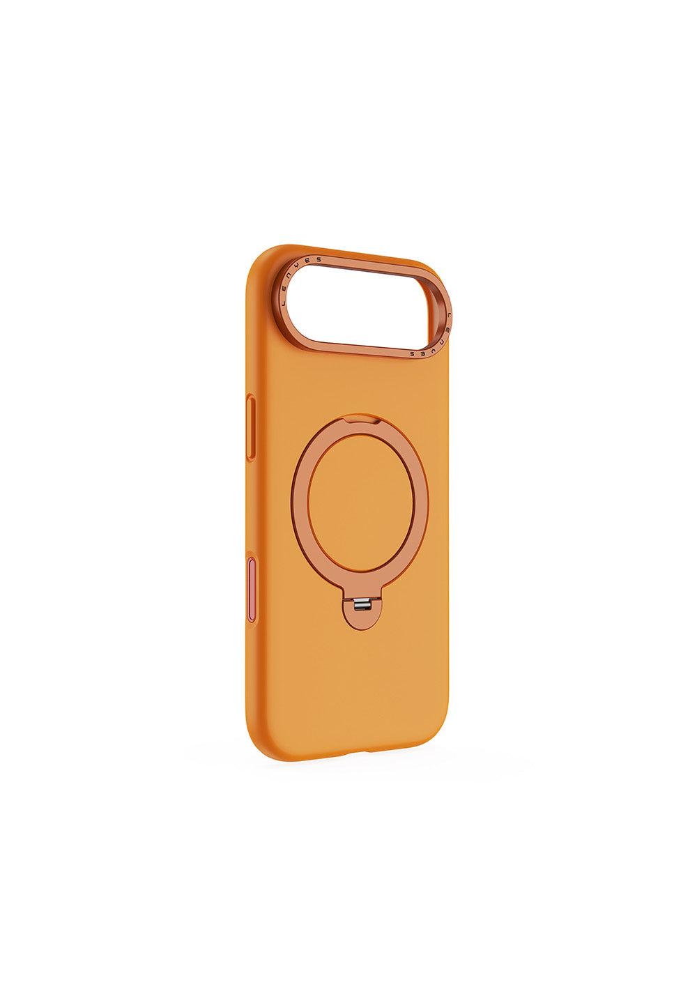 Apple iPhone 17 Air Kılıf Manyetik Şarj Uyumlu Metal Standlı Sıvı Silikon Lenyes CK223 Kapak