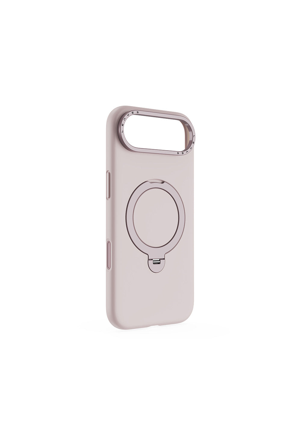 Apple iPhone 17 Air Kılıf Manyetik Şarj Uyumlu Metal Standlı Sıvı Silikon Lenyes CK223 Kapak