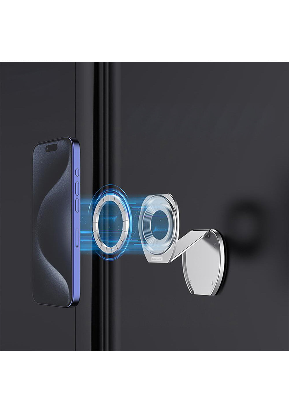 Go Des GD-HD385 Çift Taraflı Magnetik Katlanabilir Telefon Tutucu