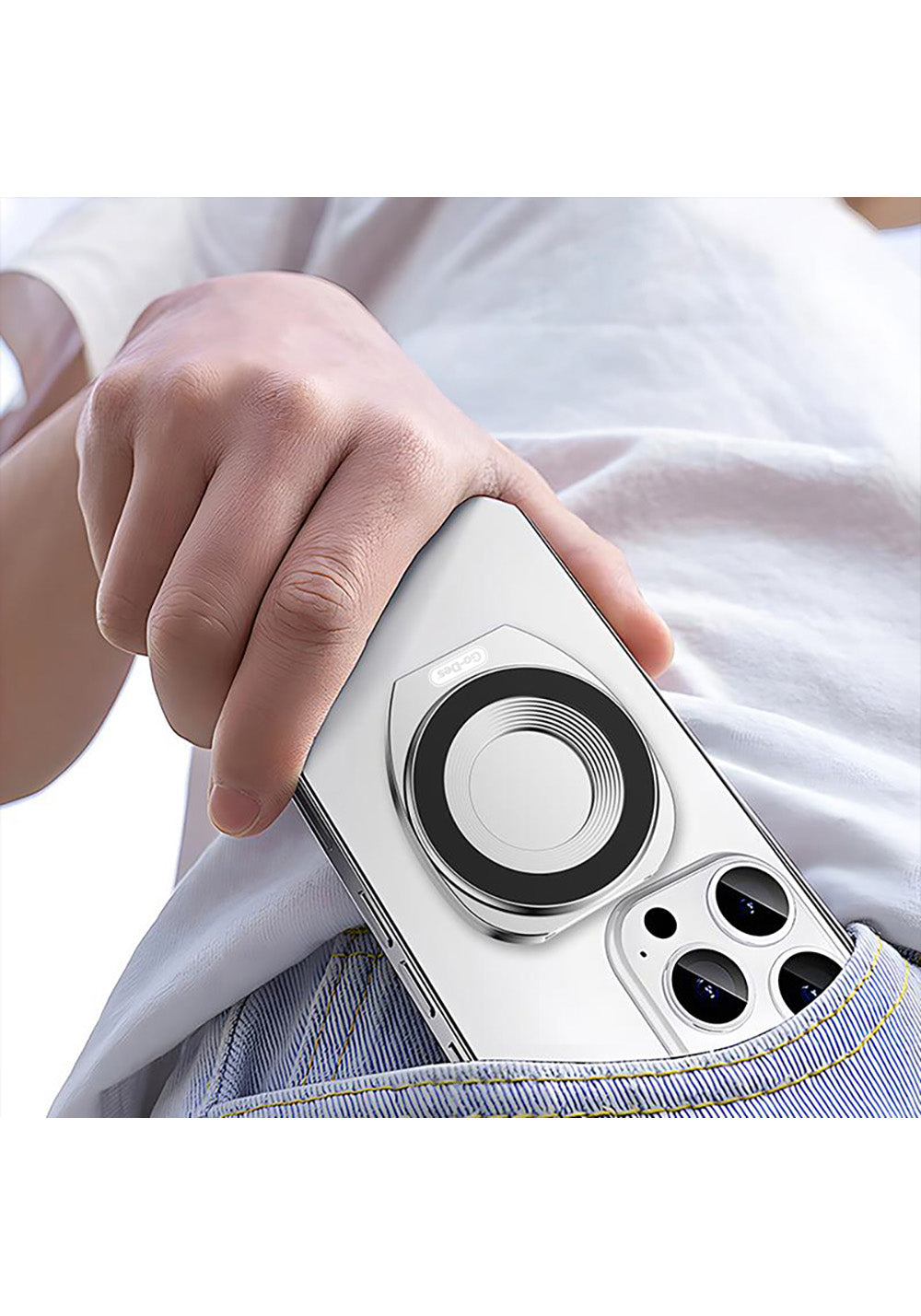 Go Des GD-HD385 Çift Taraflı Magnetik Katlanabilir Telefon Tutucu
