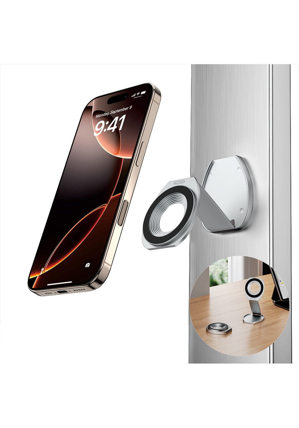 Go Des GD-HD385 Çift Taraflı Magnetik Katlanabilir Telefon Tutucu