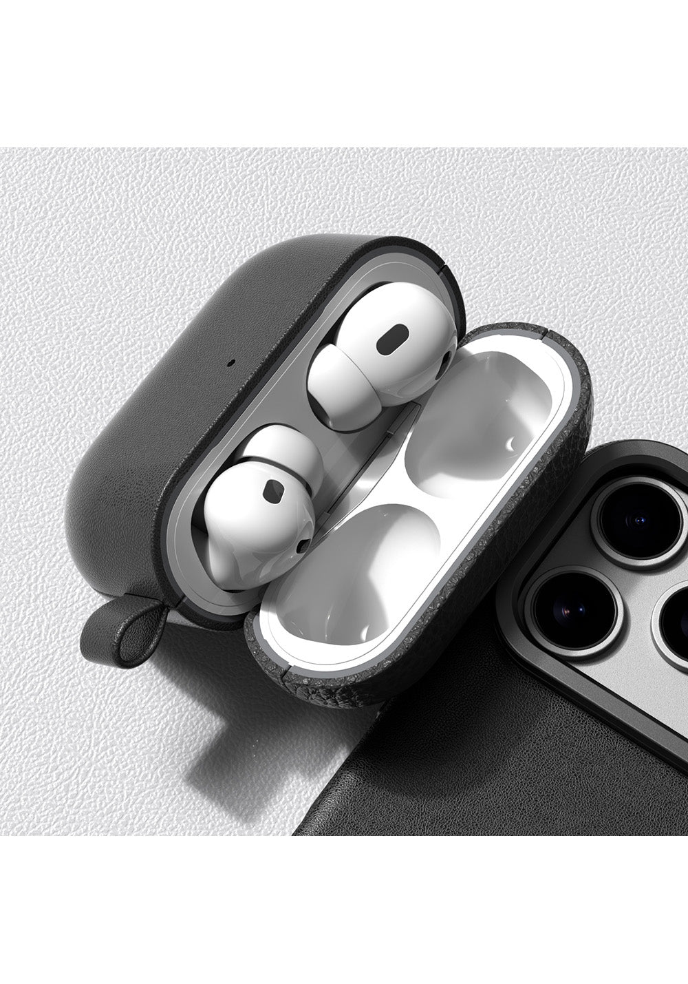 Apple AirPods Pro 3 Amazingthing Glamour Classique Serisi Deri Tasarımlı Kapak
