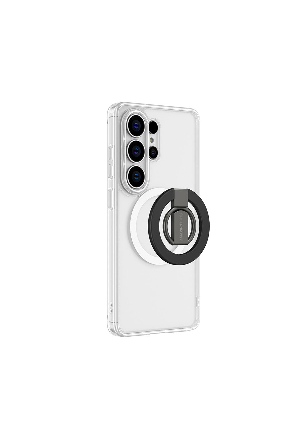 Galaxy S26 Ultra Kılıf Manyetik Şarj Uyumlu Yüzük Standlı Amazingthing Minimal Grip Serisi Kapak